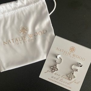 Natalie Wood Grace Mini Huggie Silver Earrings